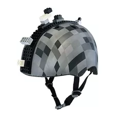 Casco De Bicicleta Infantil - Bloque De 8 Bits.