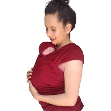 Fular Rebozo Para Bebe Elástico Ergonómic Algodón Largo Rojo