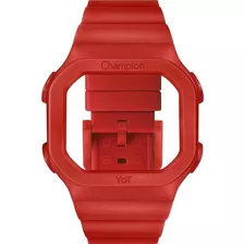 Pulseira E Caixa Para Relógio Champion Yot Vermelho