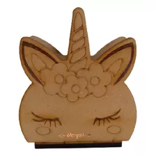 Serviletero Unicornio Grabado Personalizado Mdf 3 Mm 15pzas