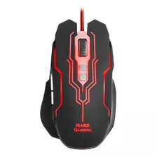 Mouse Gamer Ratón Juegos Usb Periférico Rgb Pc 5000 Dpi Color Negro