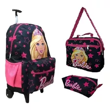 Mochila Infantil Rodinhas Barbie Princesa Bolsa Feminina 