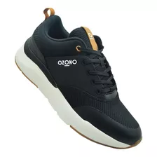 Tenis Capa De Ozono 603401 Negro Sintético Caballero