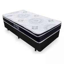 Cama Box Solteiro + Colchão Espuma D33 Orthosono One Anjos