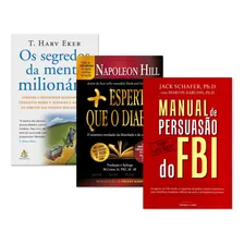 Kit Segredos Da Mente Milionária+ Manual De Persuasão Do Fbi+ Mais Esperto Que O Diabo