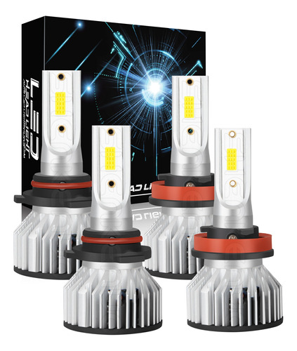 Kit De Faros Led H11 De Alta Y Baja Intensidad, 6000 K