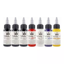 Kit De Tintas Para Tatuar 30ml 5 Colores 7 Pack Tinta Vegeta