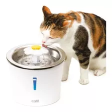 Fuente Bebedero De Agua Para Gatos Con Luz Led 3l Acero Inox