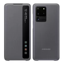 Samsung Case S-view Flip Cover Para Galaxy S20 Ultra Gris