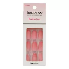 Unhas Autocolantes Kiss Ny Impress Bailarina Fancy Bipam521b