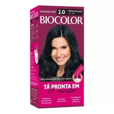  Tintura De Cabelo Coloração Creme 2.0 Preto Azulado Biocolor