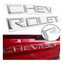 Emblema Chevrolet Letras3d Tapa Trasera Silverado 2023