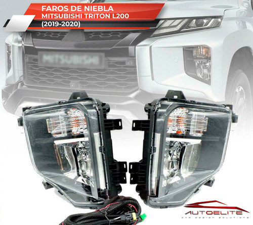 Kit Faros Niebla Mitsubishi L200 2020 2021 Arneses Y Switch Foto 5