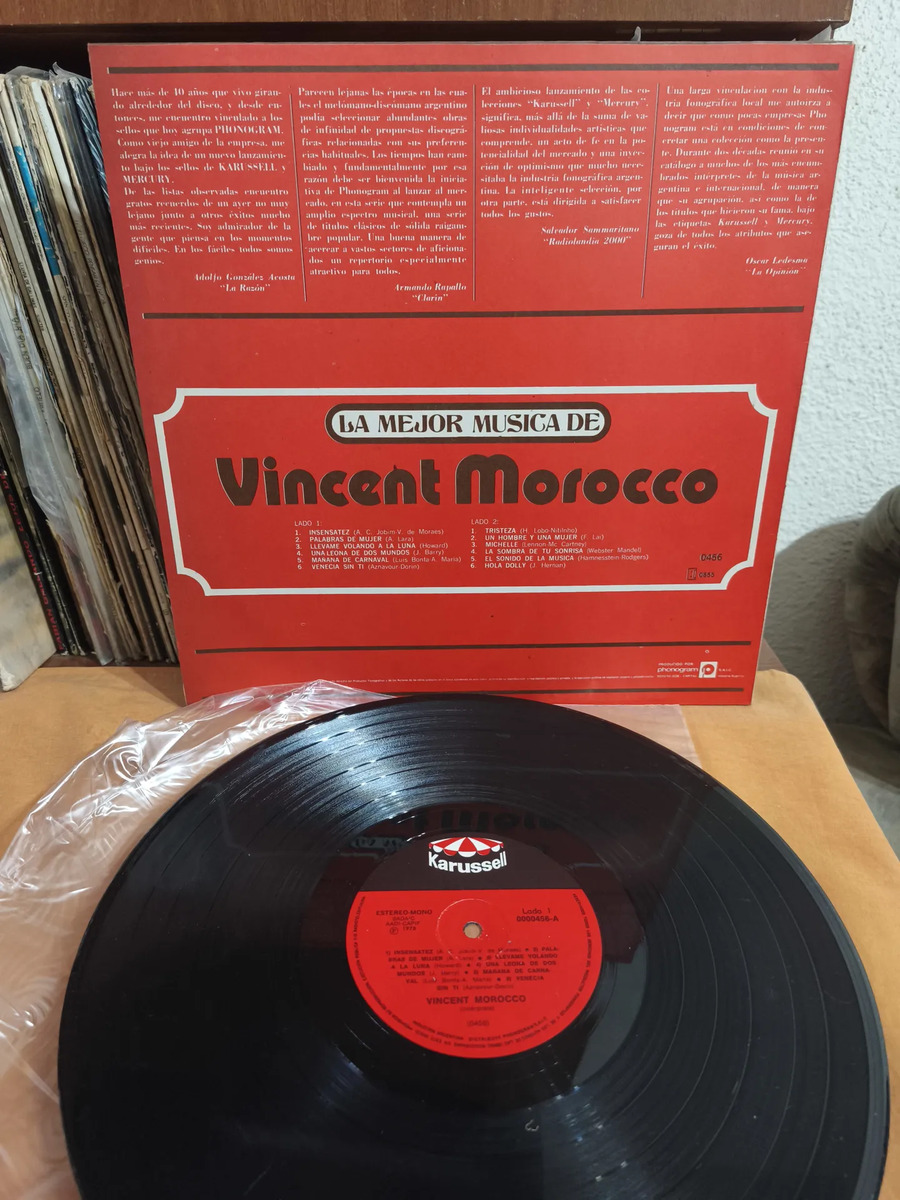 Vincent Morocco - La Mejor Musica de Vincent Morocco - vinilo 1978
