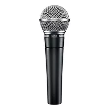 Microfone De Mão Shure Sm58 Lc Cardioide Profissional Cor Preto