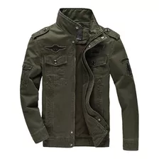 Chaqueta Militar Para Hombre Con Cuello Alto Chaqueta De ALG