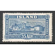 Islandia Sello Nuevo Ciudad Reykjavik X 35 Aur Año 1925 