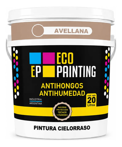 Cielorraso Antihumedad/ Antihongos Techos Y Paredes 20 L Avellana Mate