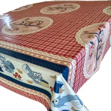 Toalha De Mesa 2m X 1,40m Plástico Térmico Várias Estampas