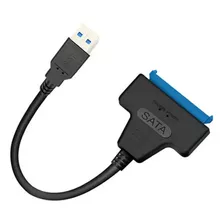 Adaptador Disco Duro Externo Sata A Conector Cable Usb Dinax Color Negro