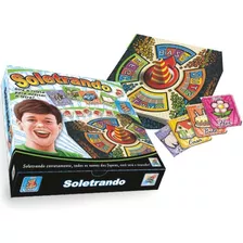 Jogo Soletrando C/ Roleta Educativo Criança Cartas Brinquedo