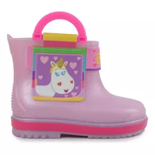 Bota Infantil Feminina Grendene Galocha Disney Rosa - 2272