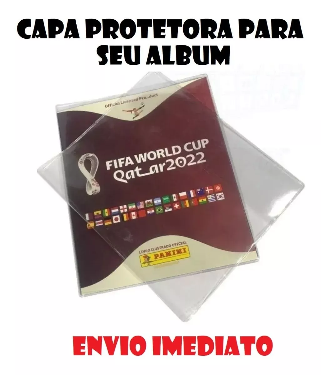 Capa Plástica Protetora Álbum Copa Do Mundo Qatar 2022 Promo