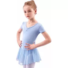 Leotardos Ballet Ropa Para Niñas Faldita Con Moño En La Espa