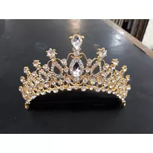 Coroa Tiara Noiva Daminha Dama Debutantes 016 Dourada