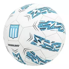 Pelota Futbol Racing Club N° 5 Drb Niño Infantil Pvc Color Blanco/celeste Estadios 2022