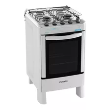 Fogão De Piso Esmaltec 4 Bocas Ágata, Mesa De Inox, Acendime