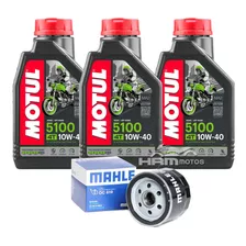 Kit 3 Lts Óleo Motul 5100 10w40+filtro Oc619 Bmw F800 Gs 13/