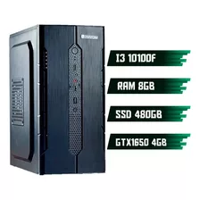 Computador Pc Cpu I3 + 8gb Memória Ssd 480gb + Gtx1650 4gb