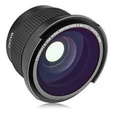 Lente De Camara Angular Ojo De Pez 58 Mm Para Canon Dslr