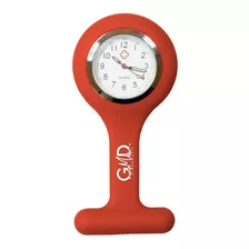 Reloj Para Enfermería, Profesionales De La Salud Gmd Rojo