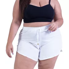 Short Praia Plus Size Feminino Soltinho Verão Black Friday