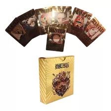 Cartas One Piece X 55 Doradas Metalizada Luffy Monkey Ingles
