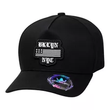 Boné Overking Aba Curva Snapback Nyc Brooklyn Preto