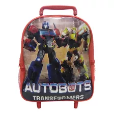 Mochila Infantil Transformers Con Carro 30 X 24 Cm