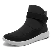 Bota Flat Conforto Elástica Com Velcro Neoprene Usaflex