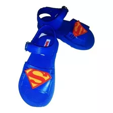 Sandálias Chinelos Infantil Bebe Personagens Super Homem