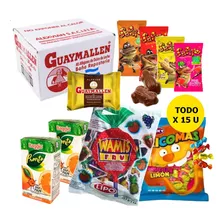 Combo Golosinas 15 Chicos + Jugos Baggio Fiestissima 