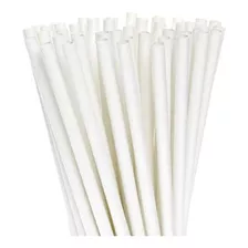 Canudo De Papel Biodegradável Branco 6mm Canudo Caixa 3000un