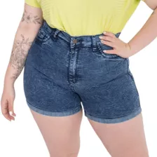 Short Jean Calce Perfecto Tiro Alto Talles Grandes Mujer Oc