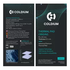 Pad Térmico Coldium Origins 95x55x0.5mm Premium Oc 15.4w/m-k