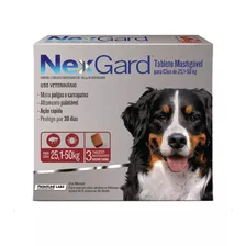 Antipulgas P/ Cães Nex Gard 25 A 50 (10 Caixas Com 3)