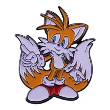 Pins De Miles Tails Prower / Sonic / Broches Metálicos