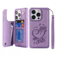 Icovercase Funda Para Phone 14 Pro Con Tarjetero Y Correa