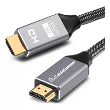 Cable Hdmi 2.1 48 Gbps 8k@60hz Hdr 10 Hdcp 2.3 Pc Ps5 Xbox