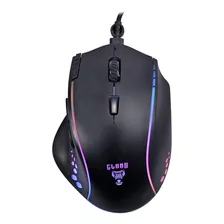 Mouse Gamer 7 Botões Rgb Running 7200dpi Cabo Metal Trançado